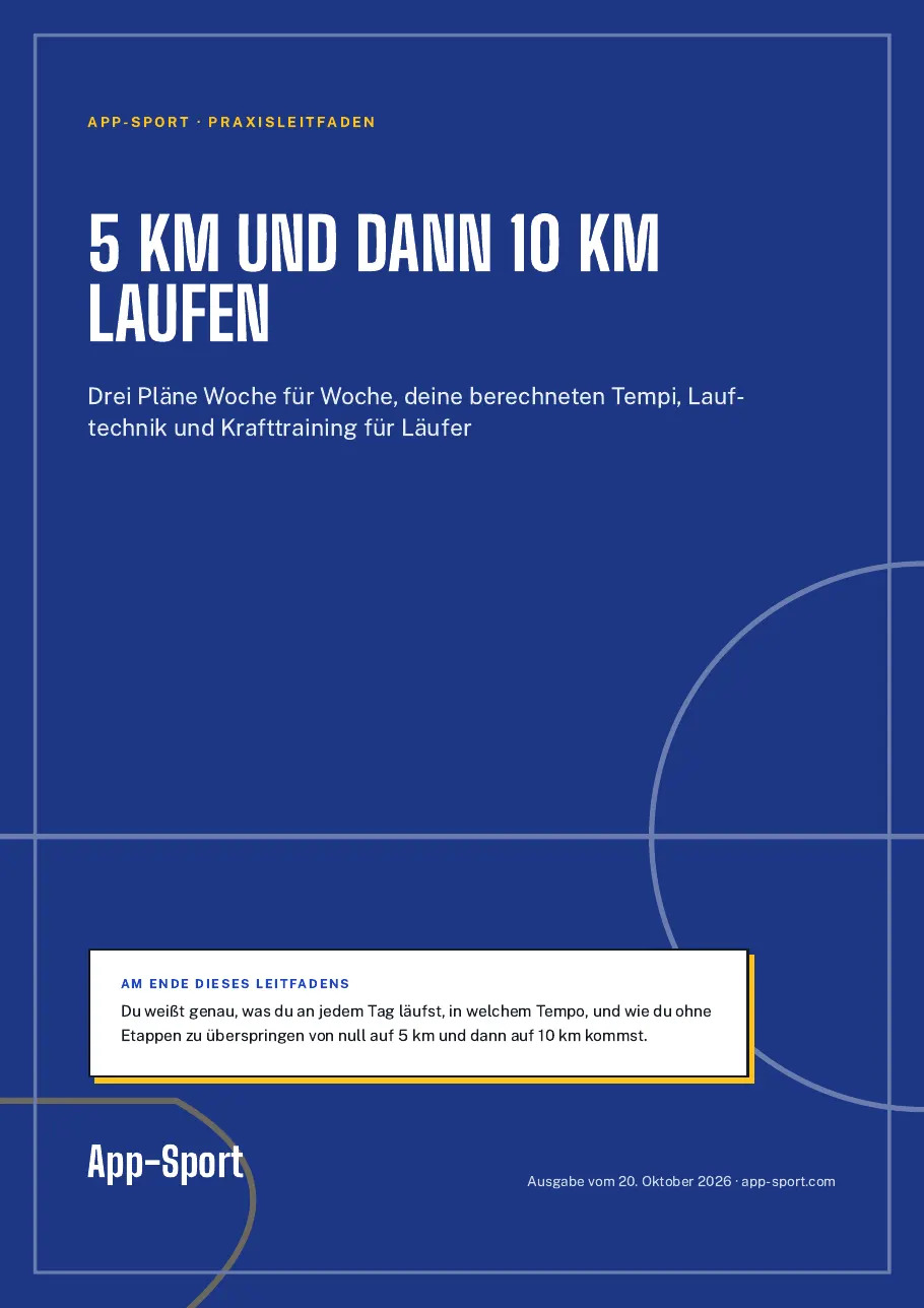Titelseite des PDF-Ratgebers „5 km und dann 10 km laufen“