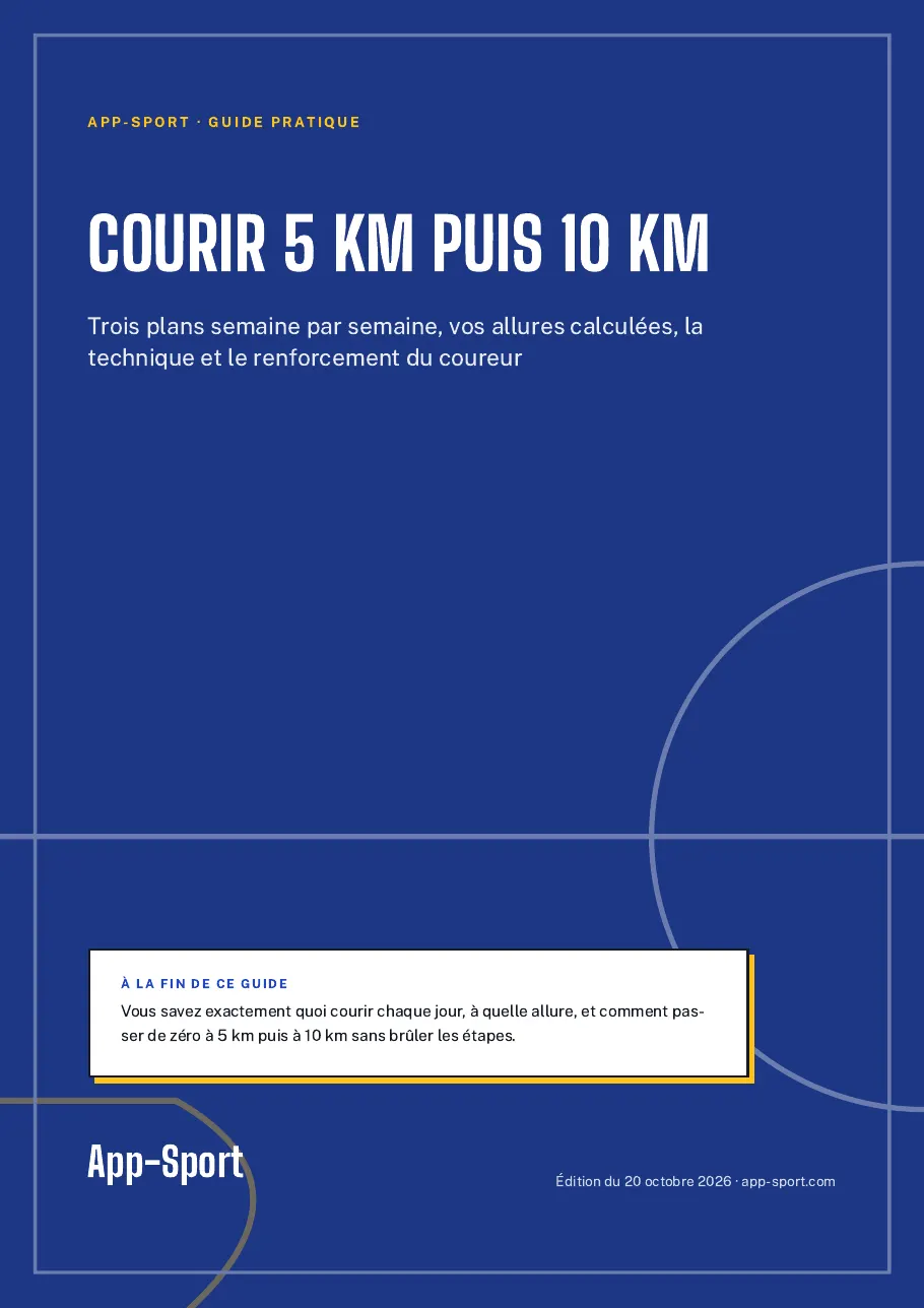 Page de couverture du guide PDF « Courir 5 km puis 10 km »