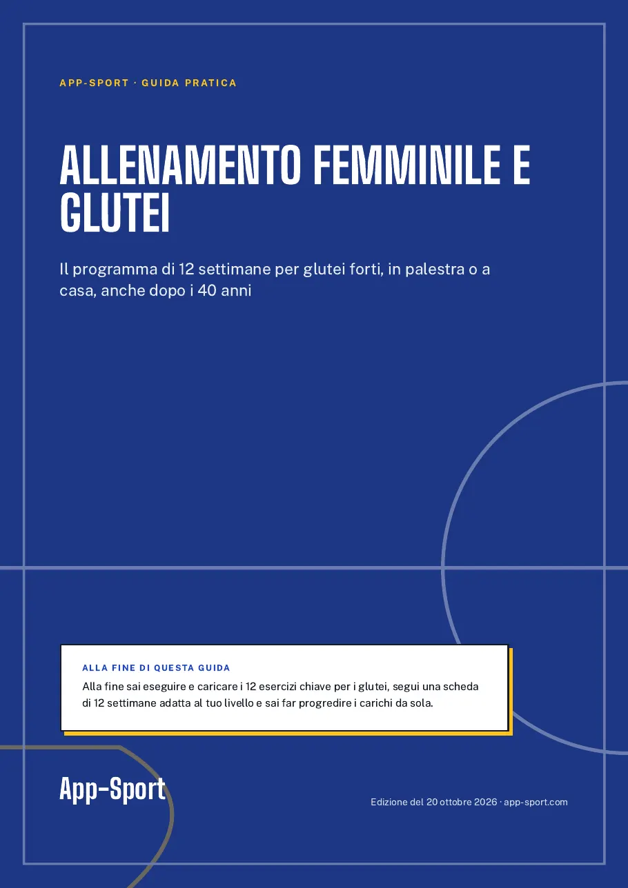 Copertina della guida PDF «Allenamento femminile e glutei»
