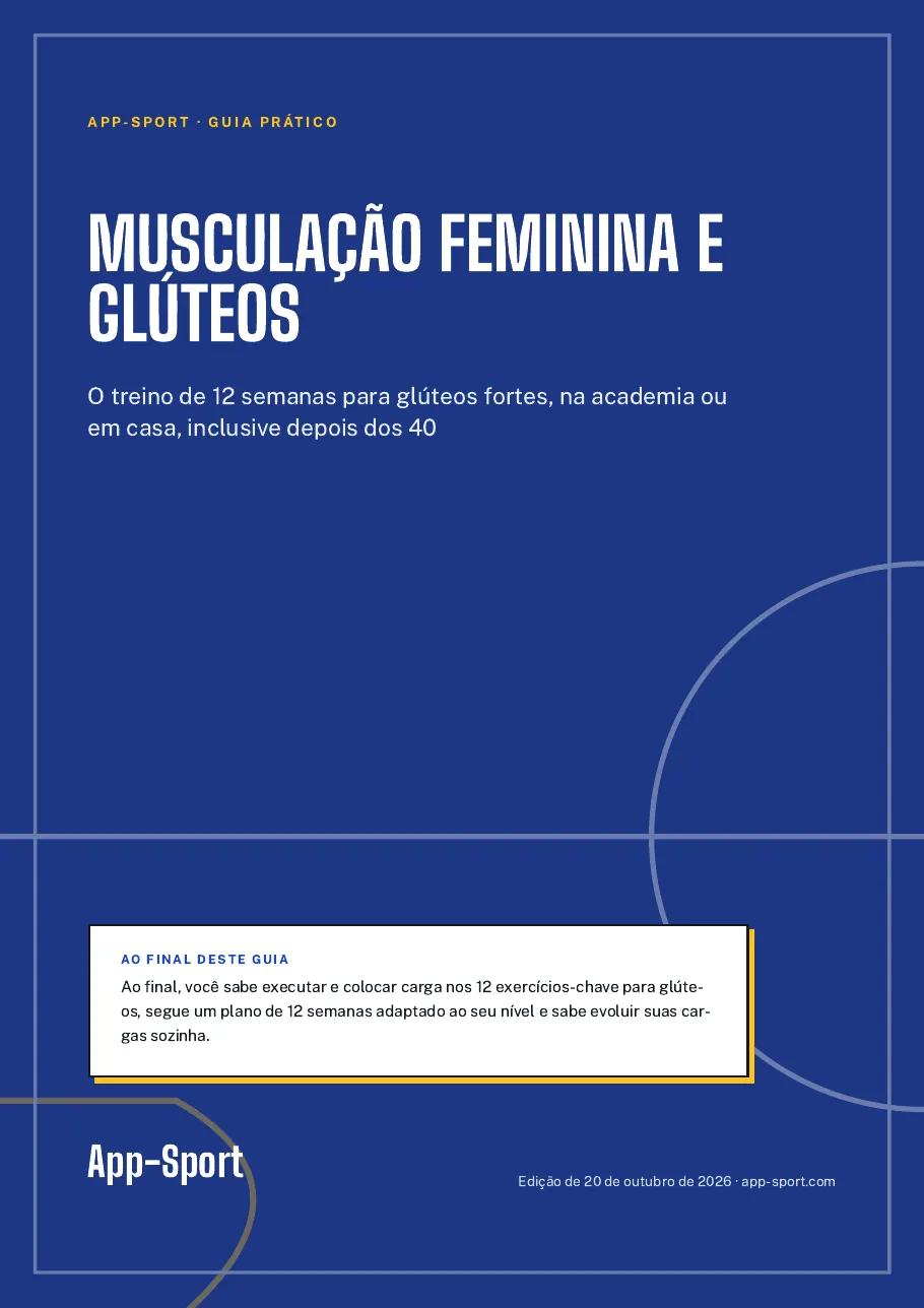 Capa do guia PDF “Musculação feminina e glúteos”