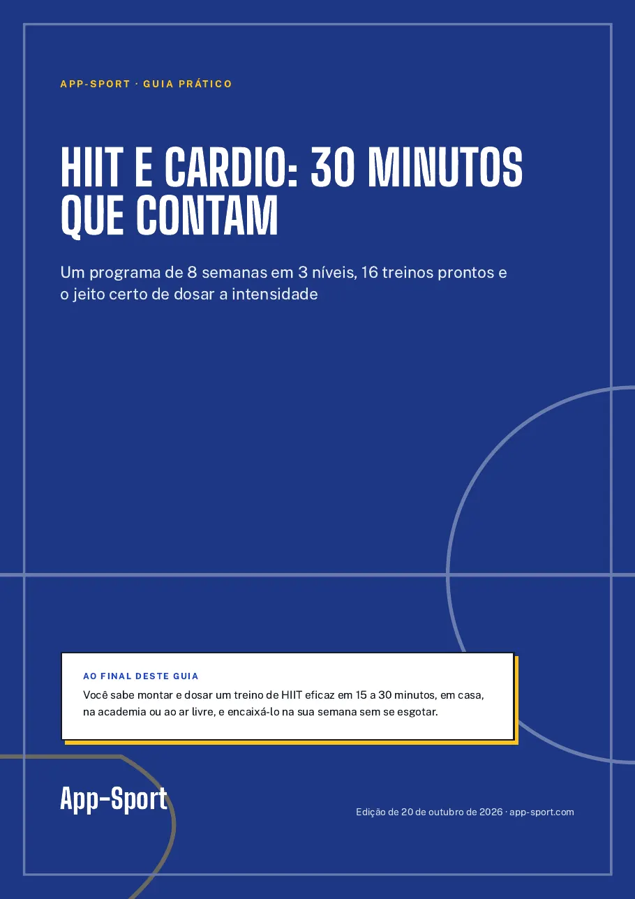 Capa do guia PDF “HIIT e cardio: 30 minutos que contam”
