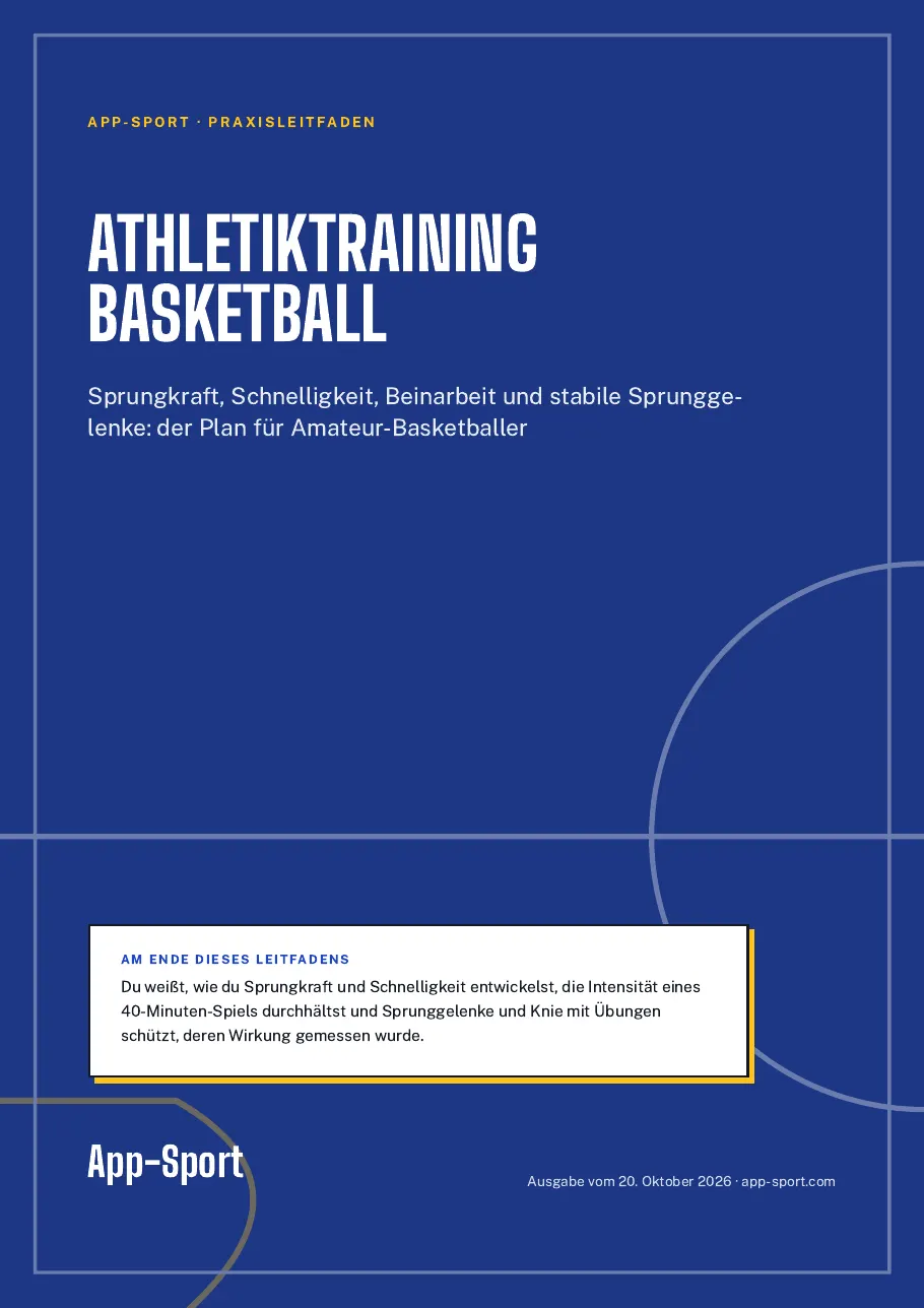 Titelseite des PDF-Ratgebers „Athletiktraining Basketball“