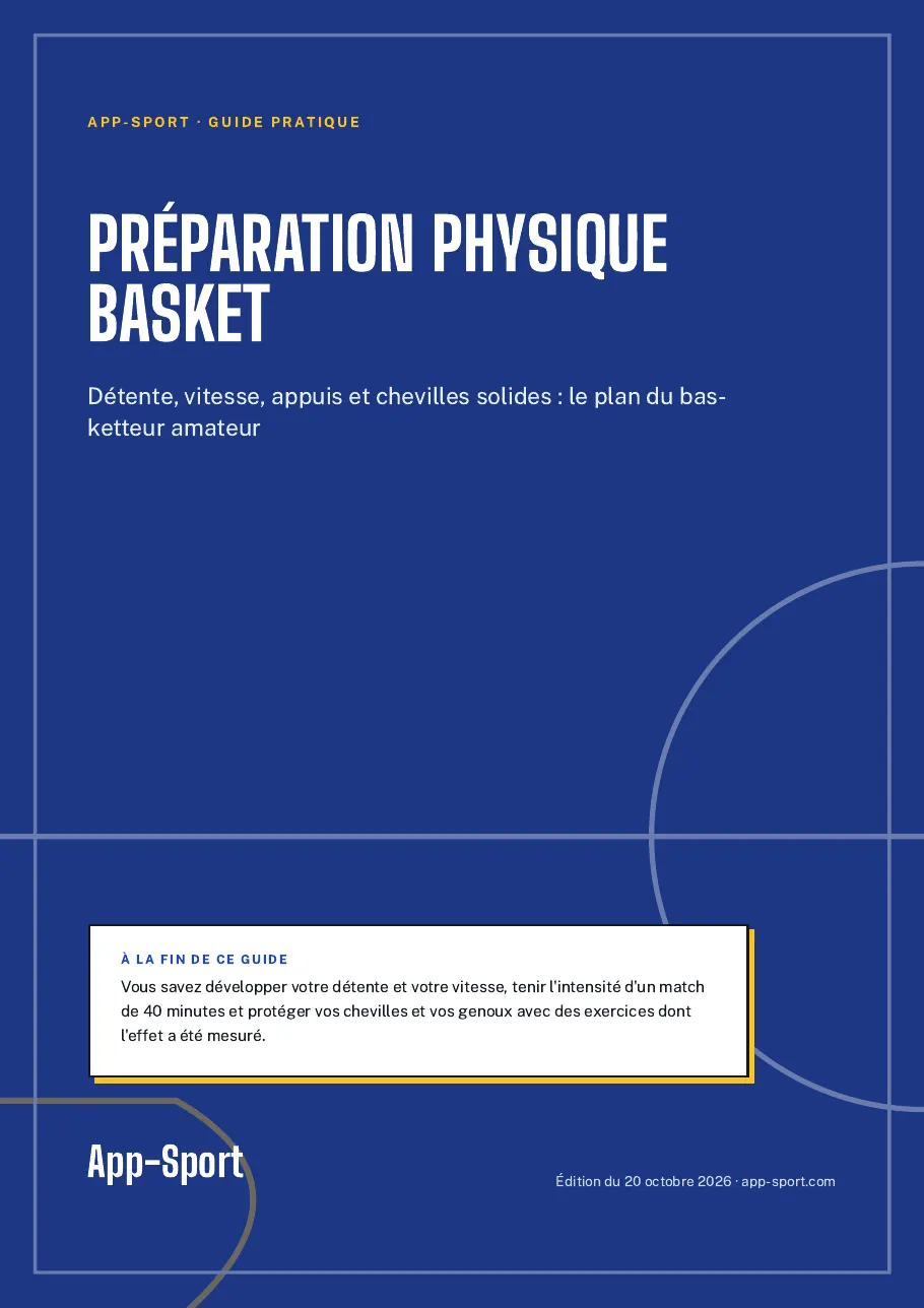 Page de couverture du guide PDF « Préparation physique basket »