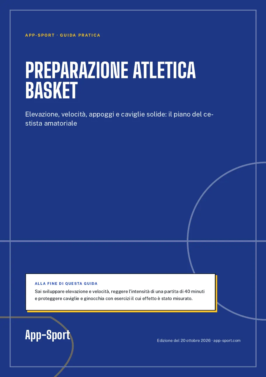 Copertina della guida PDF «Preparazione atletica basket»