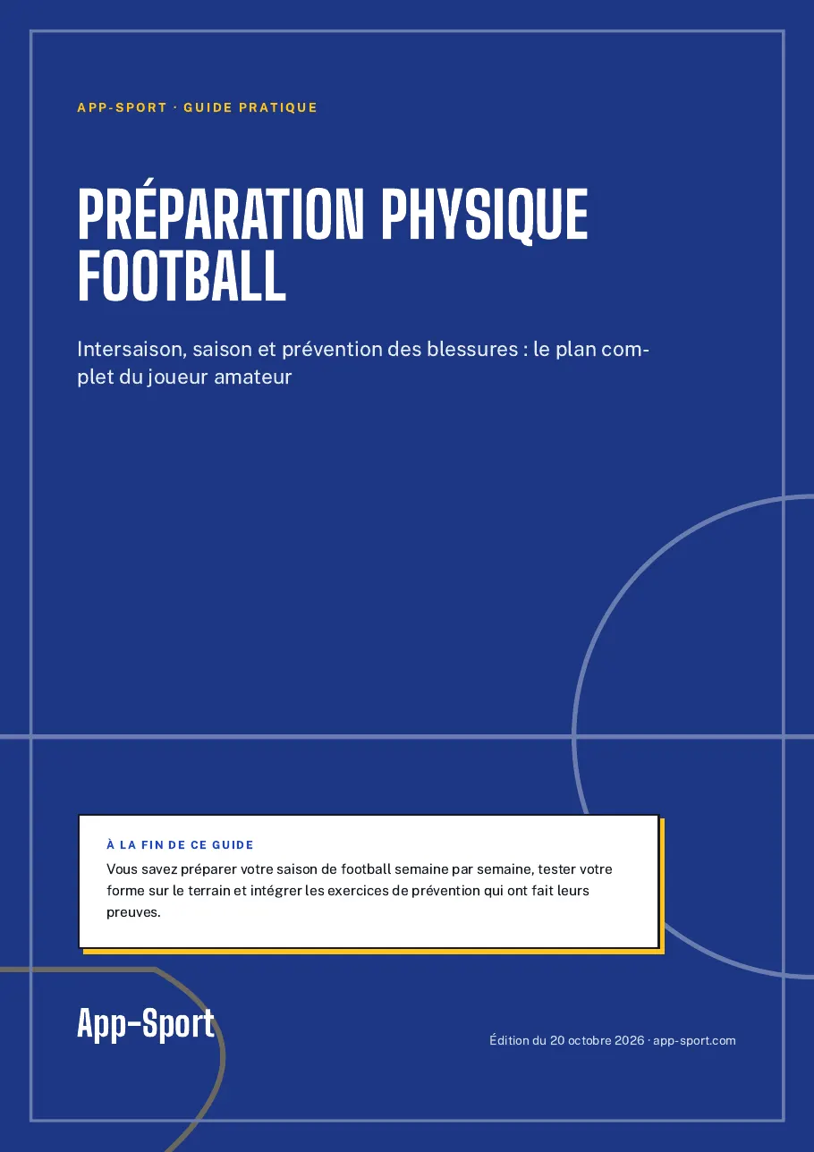 Page de couverture du guide PDF « Préparation physique football »