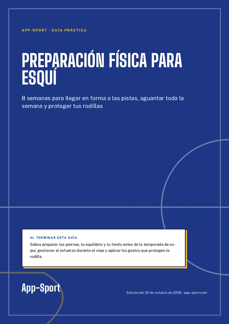 Portada de la guía PDF «Preparación física para esquí»