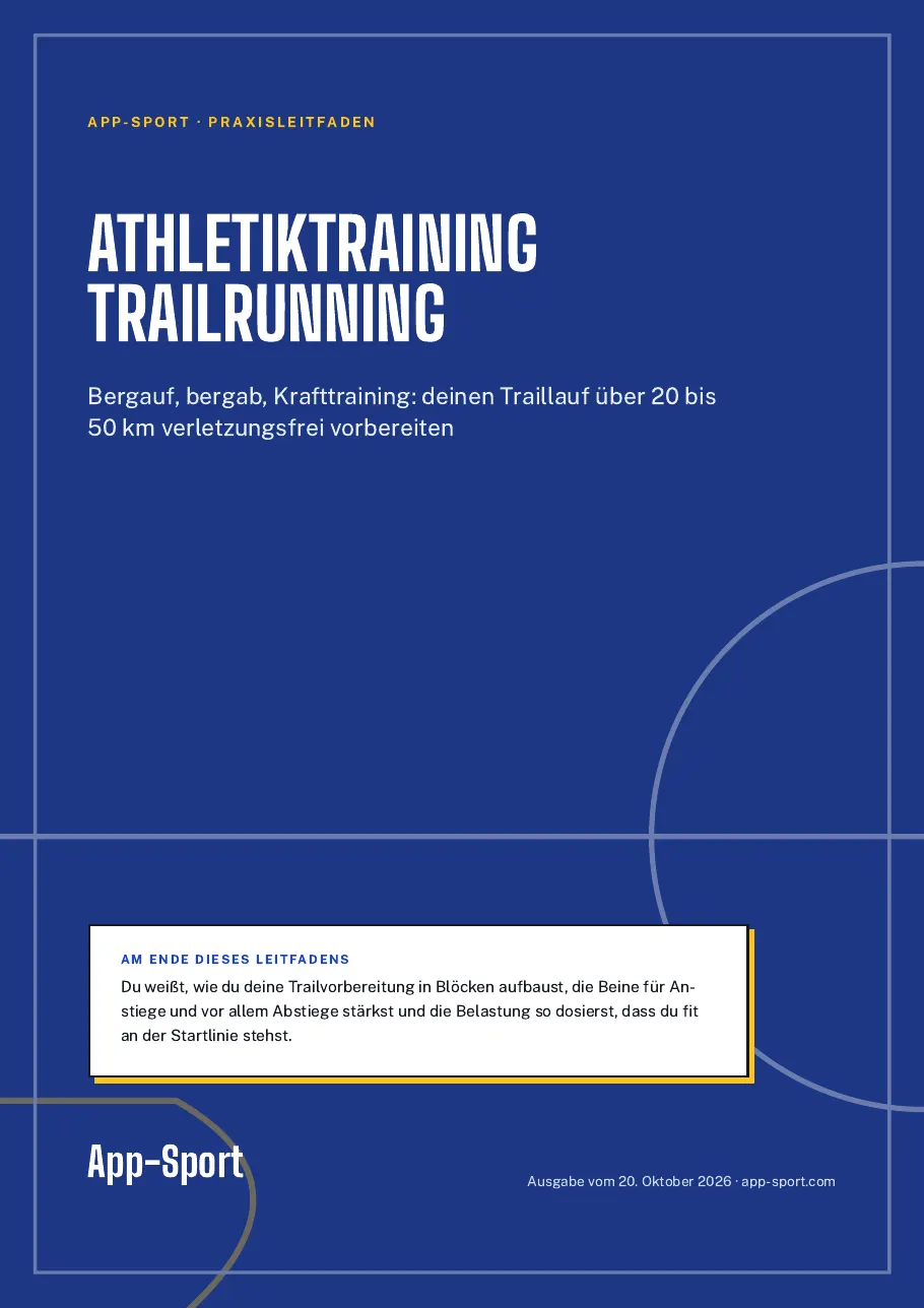 Titelseite des PDF-Ratgebers „Athletiktraining Trailrunning“