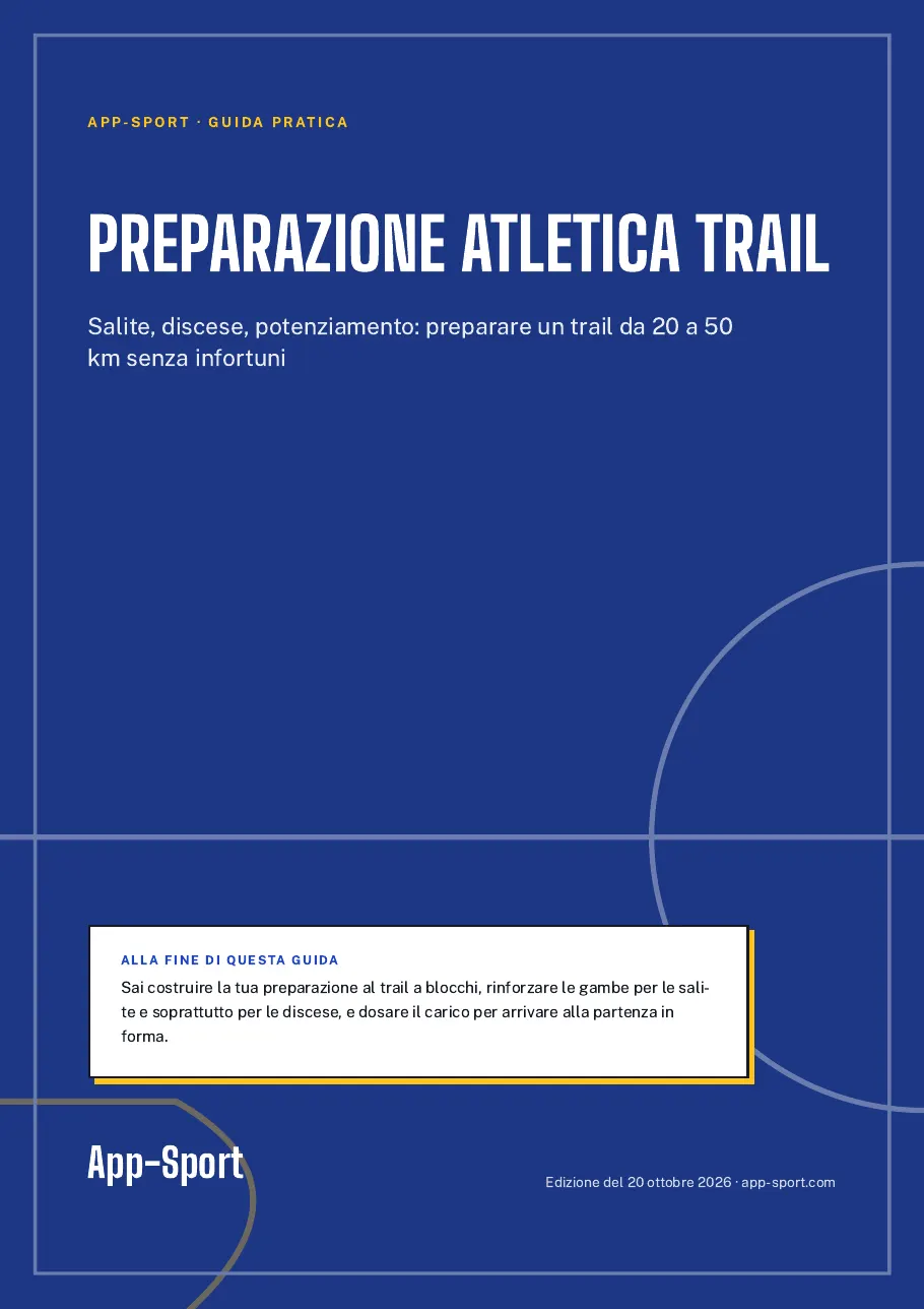 Copertina della guida PDF «Preparazione atletica trail»