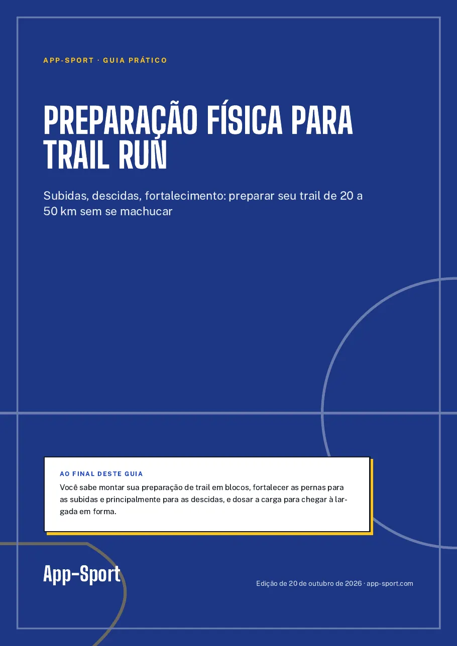 Capa do guia PDF “Preparação física para trail run”