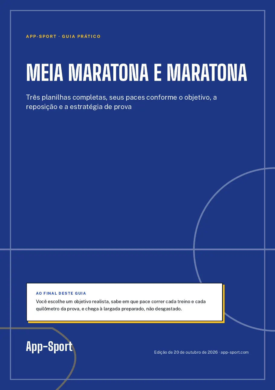Capa do guia PDF “Meia maratona e maratona”